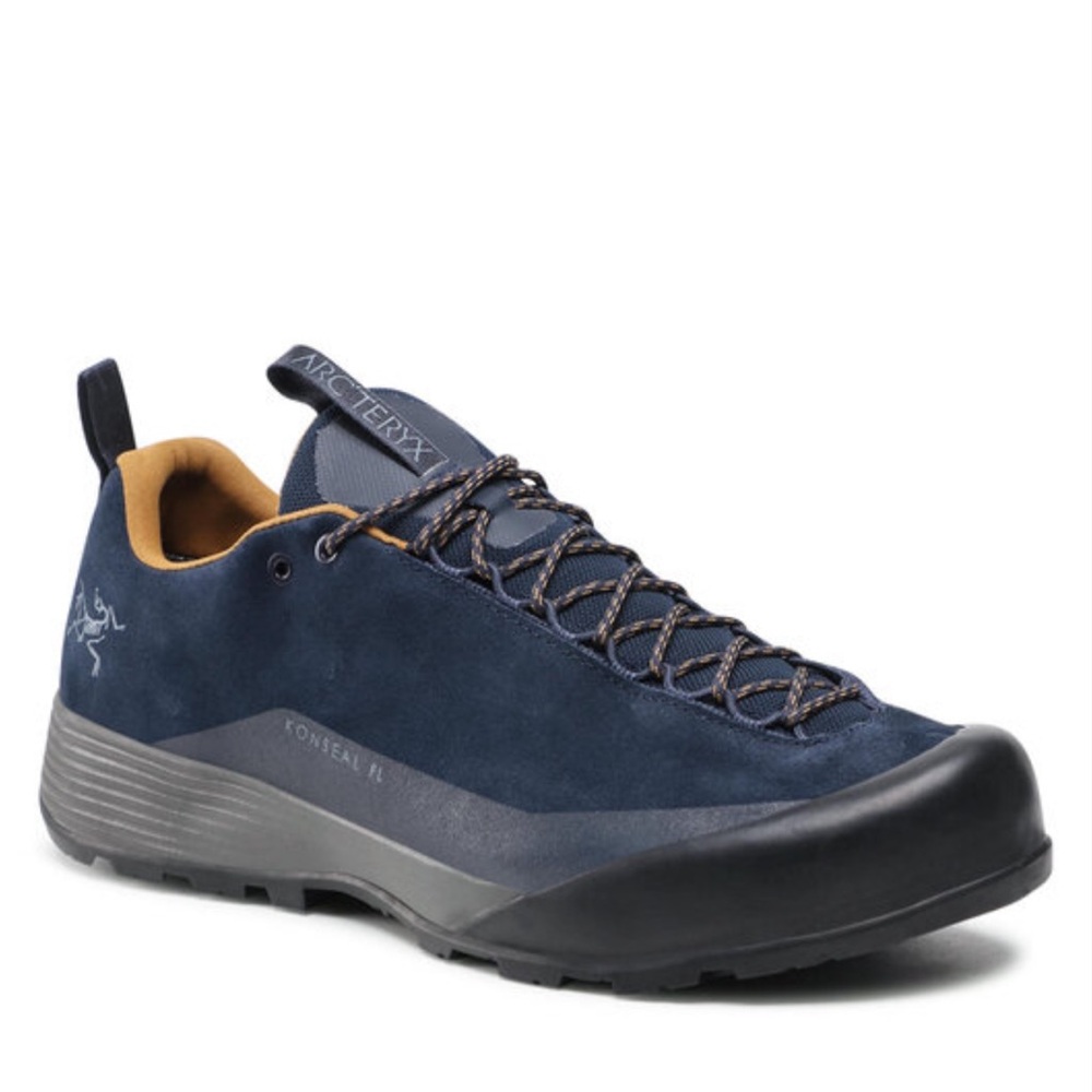 Arc'teryx Men's Konseal FL 2 Leather GTX Approach Shoes Hiking Sz 8 Vibram blue